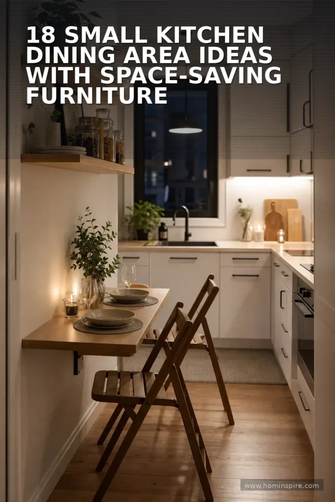 18 Small Kitchen Dining Area Ideas With Space-Saving Furniture