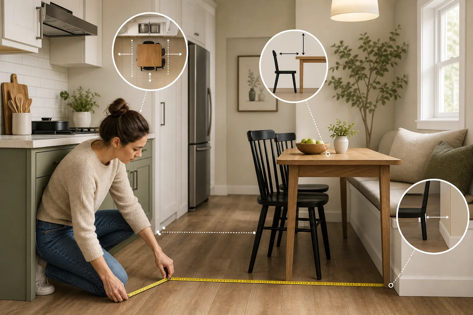 Start With the Right Measurements — Small Kitchen Dining Area Ideas