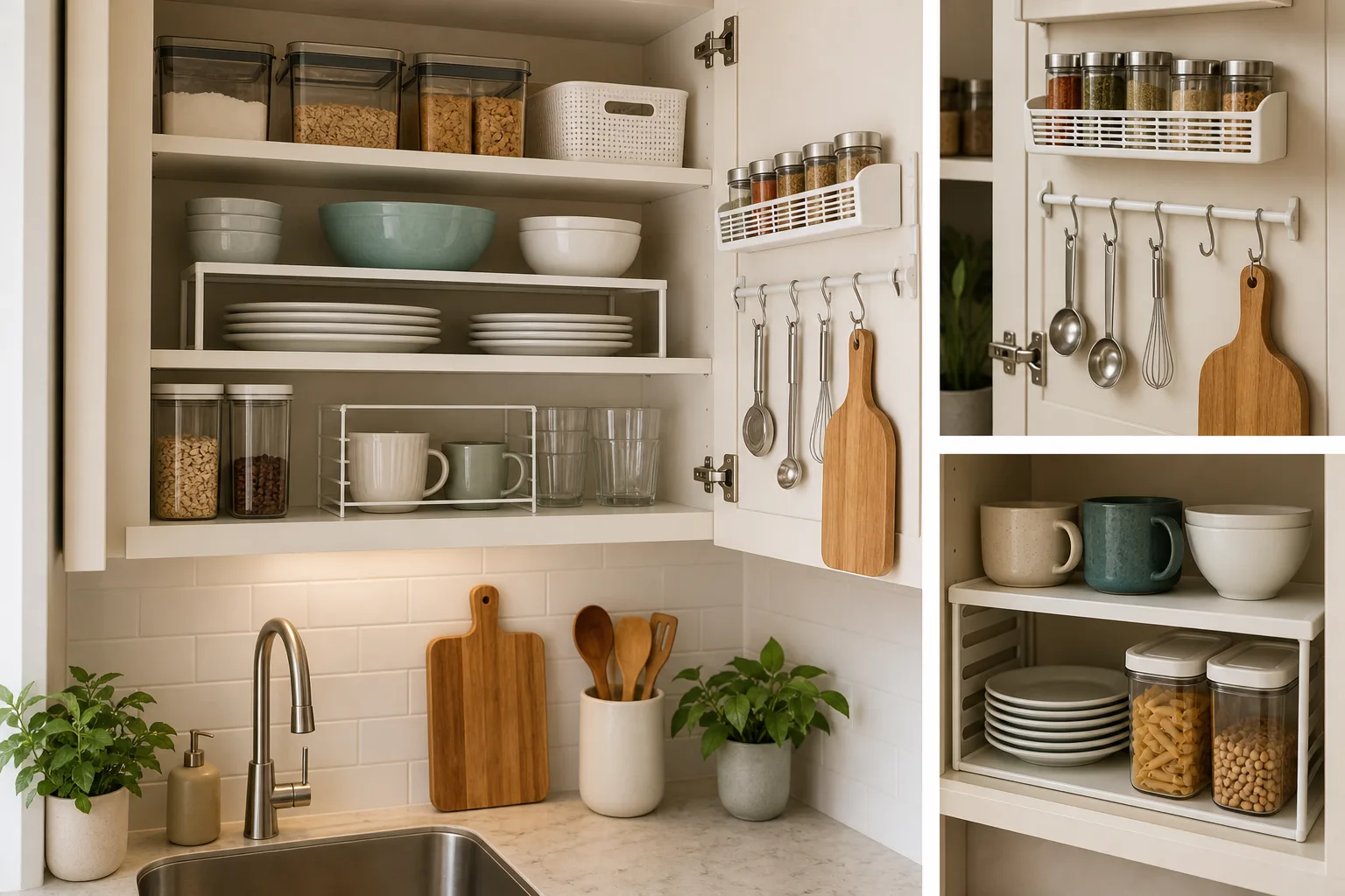 3. Make Cabinet Shelves Work Harder — Small Kitchen Ideas for Apartments on a Budget