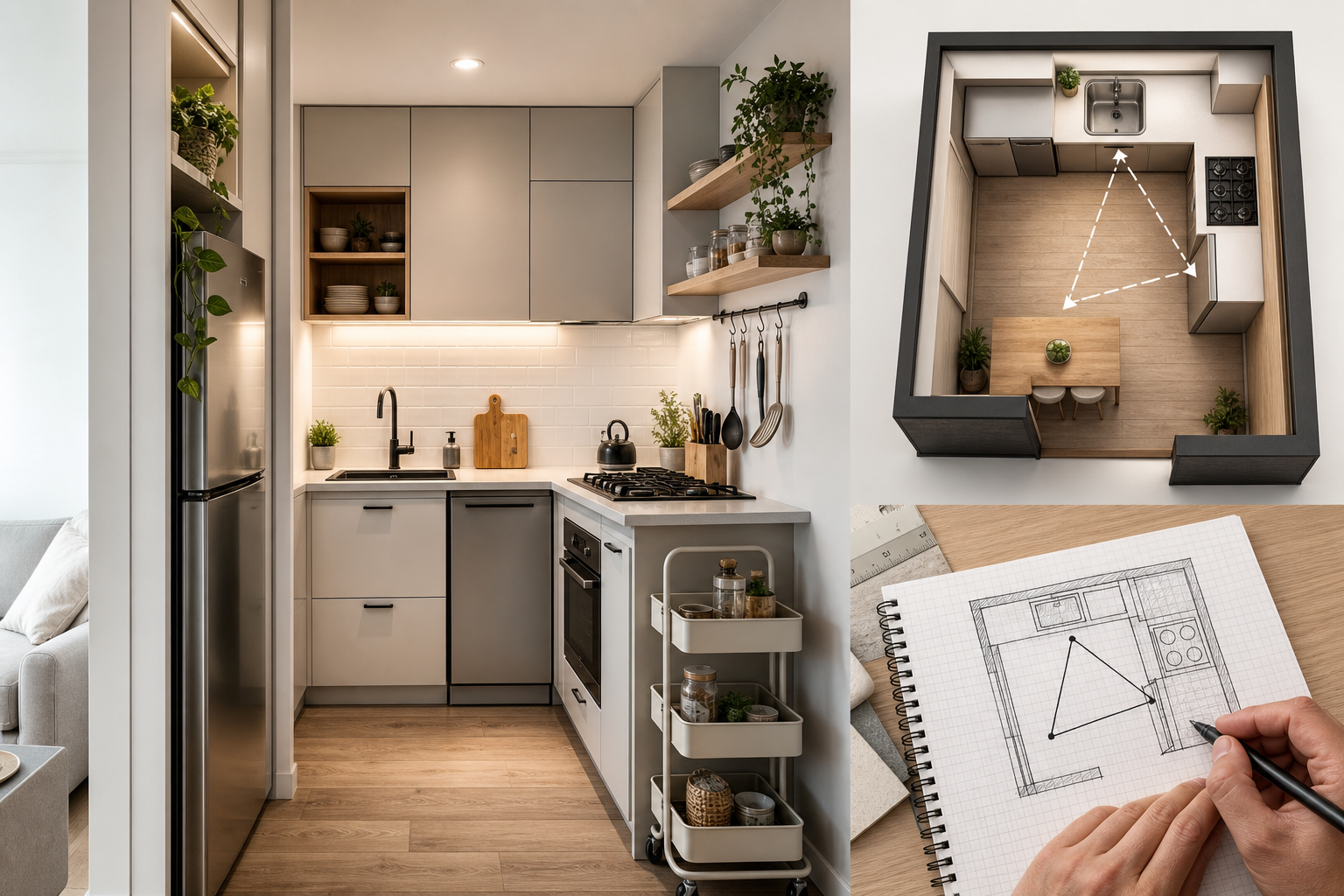 Start With a Realistic Small Kitchen Plan — small kitchen ideas for apartments