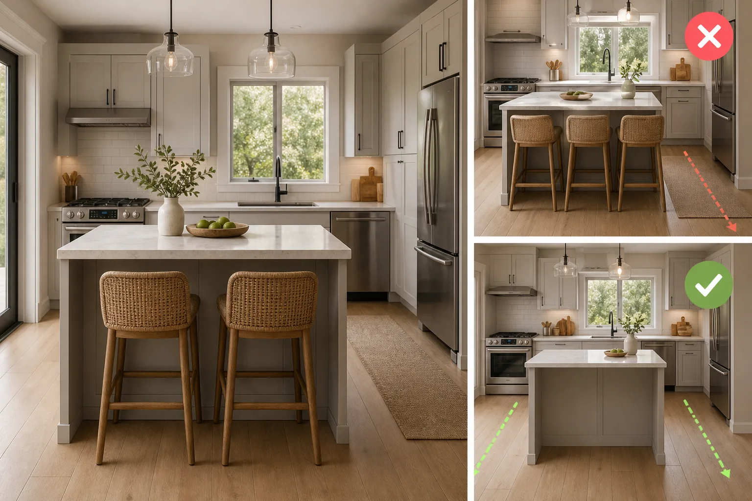 5. Add Seating Only When It Fits — small kitchen ideas with island