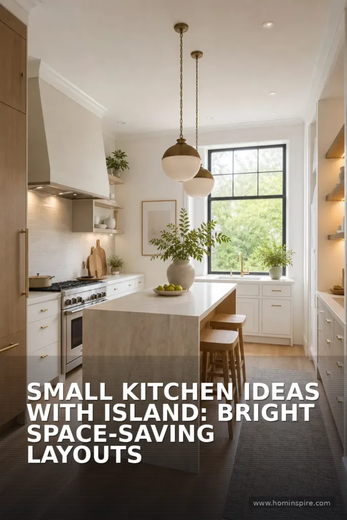 Small Kitchen Ideas With Island: Bright Space-Saving Layouts