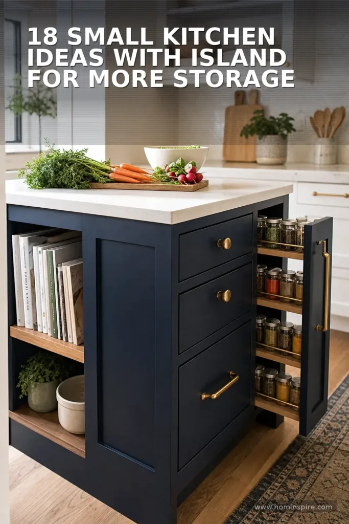18 Small Kitchen Ideas With Island for More Storage