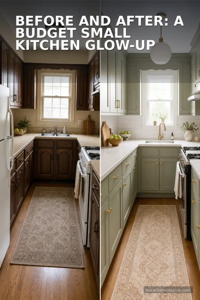 Before and After: A Budget Small Kitchen Glow-Up