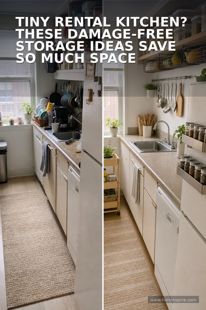Tiny Rental Kitchen? These Damage-Free Storage Ideas Save So Much Space