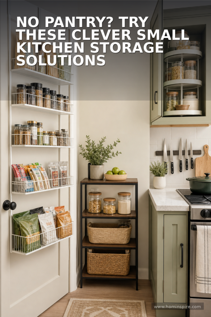 No Pantry? Try These Clever Small Kitchen Storage Solutions