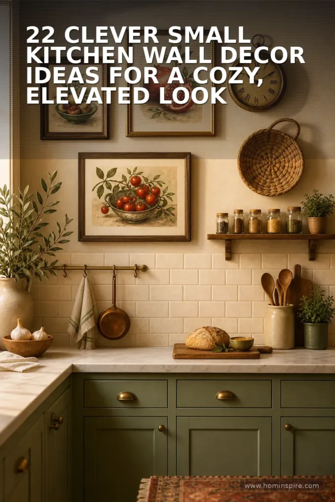 22 Clever Small Kitchen Wall Decor Ideas for a Cozy, Elevated Look