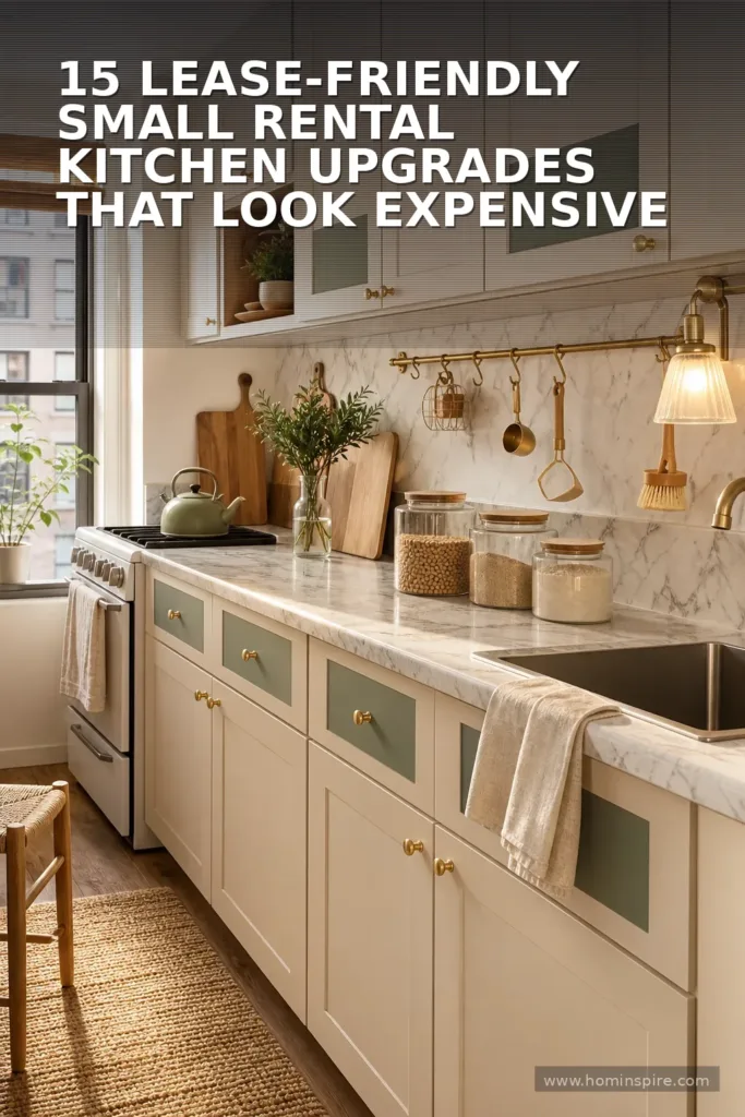 15 Lease-Friendly Small Rental Kitchen Upgrades That Look Expensive