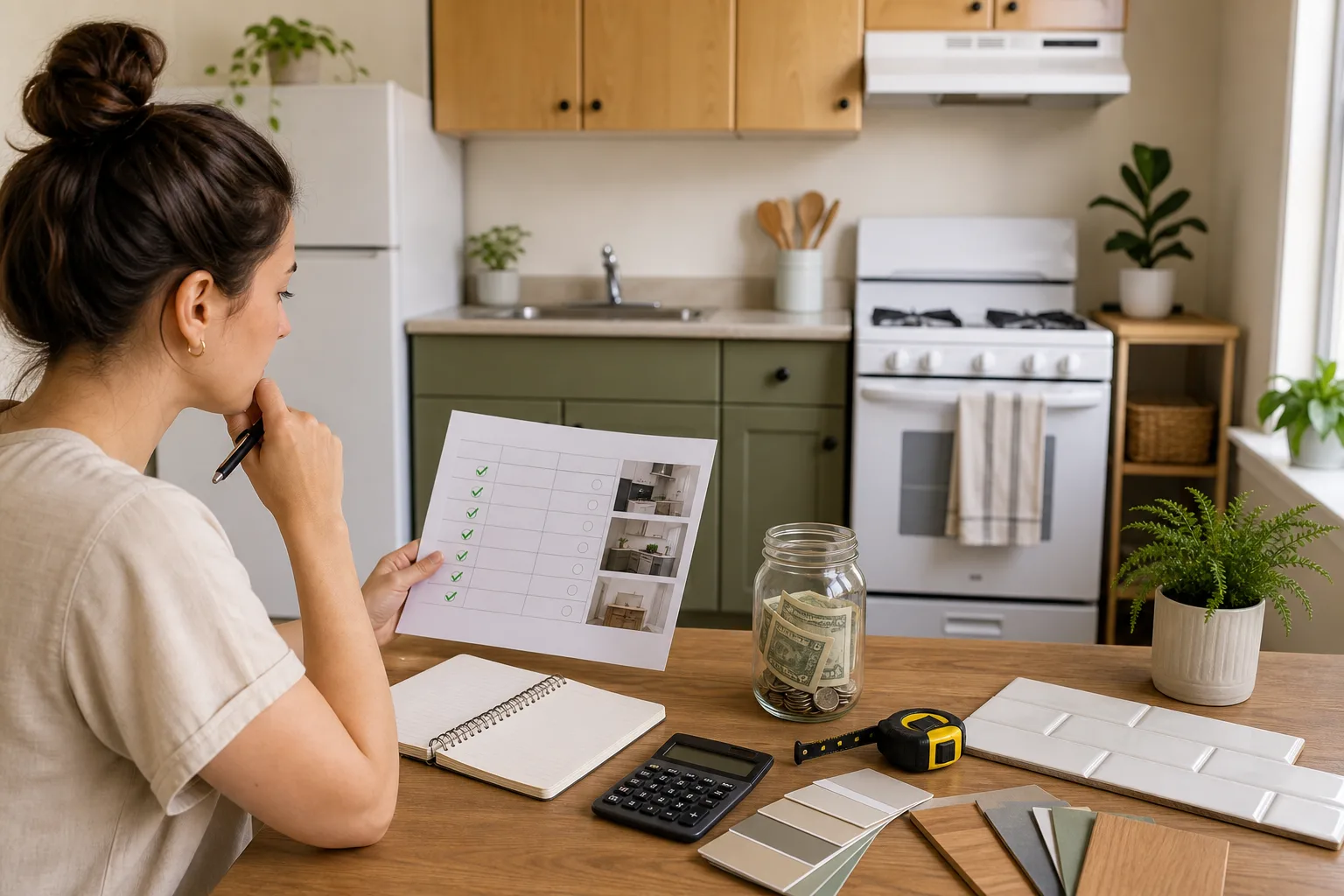 Start With Lease Rules and a Realistic Budget — Small Rental Kitchen Makeover on a Budget