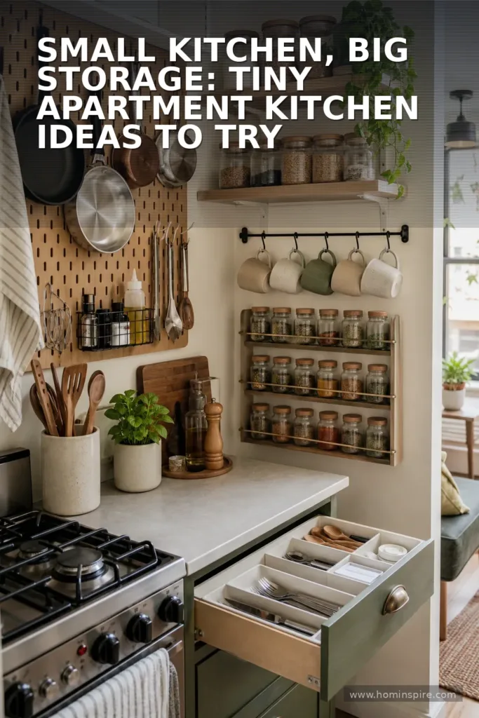 Small Kitchen, Big Storage: Tiny Apartment Kitchen Ideas to Try