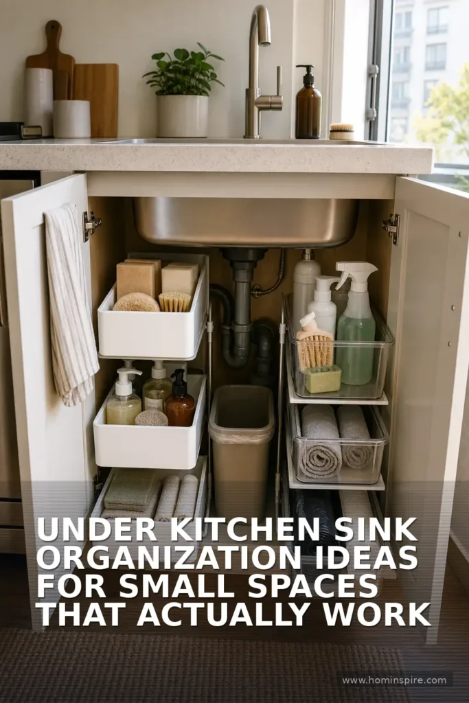Under Kitchen Sink Organization Ideas for Small Spaces That Actually Work