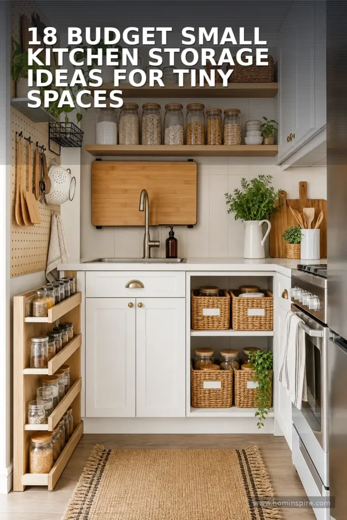 18 Budget Small Kitchen Storage Ideas for Tiny Spaces