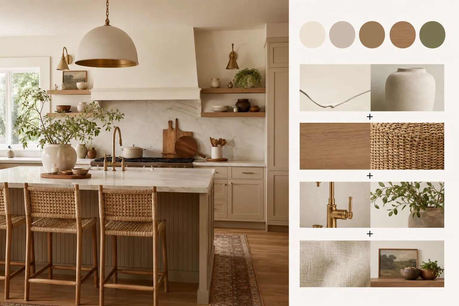 A Simple Warm Neutral Kitchen Decorating Formula — Warm Neutral Kitchen Decor Ideas