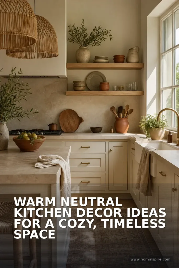 Warm Neutral Kitchen Decor Ideas for a Cozy, Timeless Space