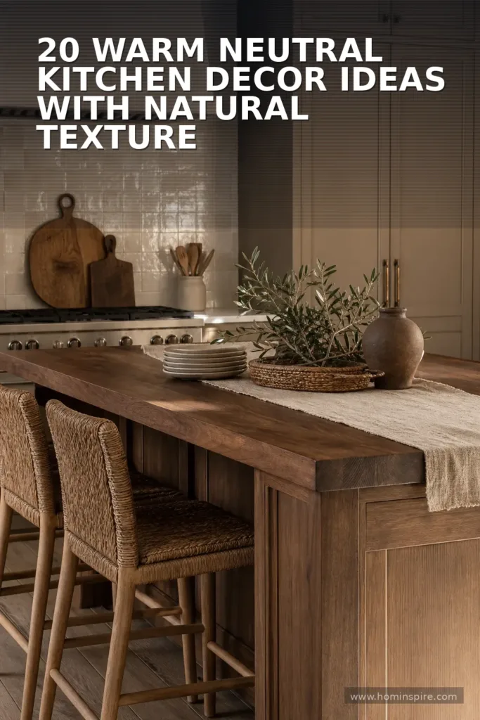 20 Warm Neutral Kitchen Decor Ideas with Natural Texture