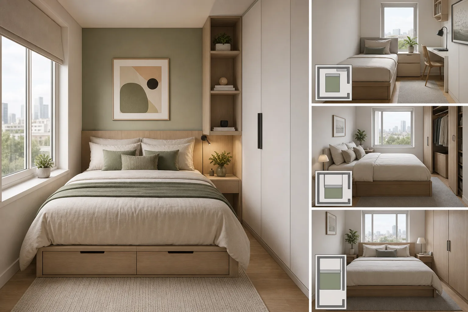 2. Choose the Right Bed Size for the Room — small apartment bedroom ideas
