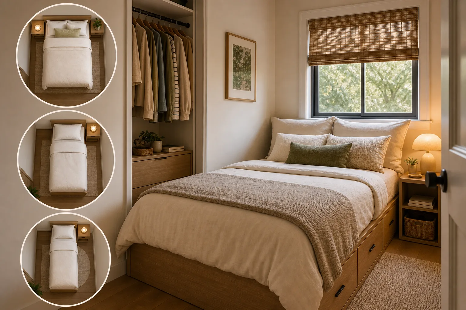 2. Choose the Right Bed Size for the Room — small cozy bedroom ideas
