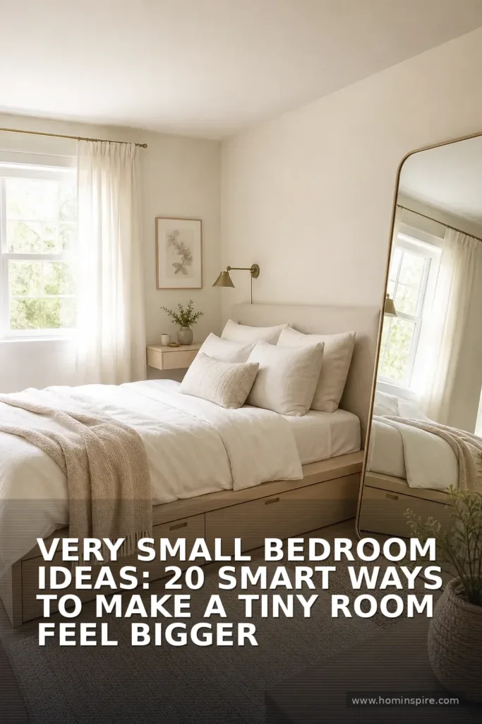 Very Small Bedroom Ideas: 20 Smart Ways to Make a Tiny Room Feel Bigger